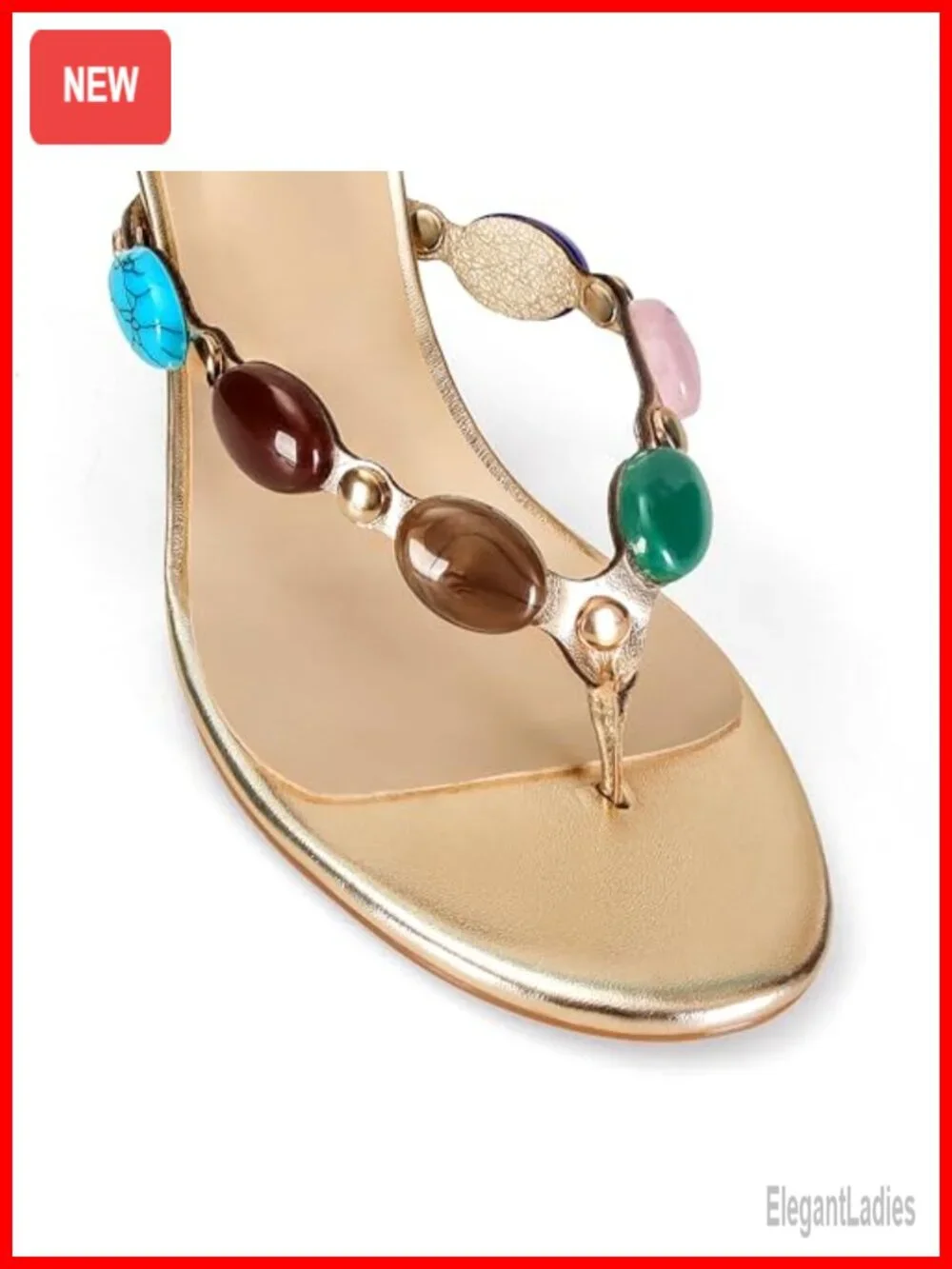 Womens Strappy Heeled Sandals Kitten Heel Slip On Thong Pumps Dressy